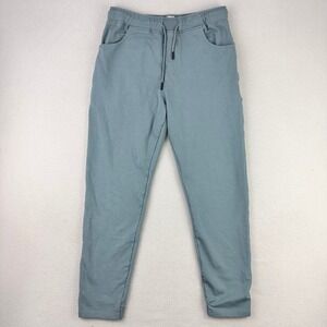 WYR No-Sweat Slim Joggers Mens Medium Blue Comfort Tapered-Fit Lounge Cozy Comfy